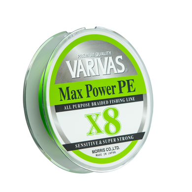 VARIVAS Max Power PE X8 200m #0.8 lime Green